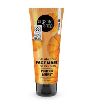 Organic Shop - Masque visage équilibrant pour peaux grasses - Potiron et Miel