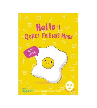 Quret - Masque facial Hello Friends - Egg