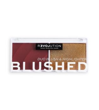 Revolution Relove - Duo fard à joues et surligneur Colour Play Blushed - Wishful