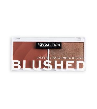 Revolution Relove - Duo fard à joues et surligneur Colour Play Blushed - Baby