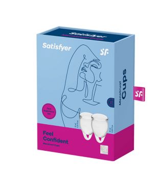 Satisfyer - Kit de coupes menstruelles Feel Confident (15 + 20 ml) - Transparent