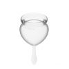 Satisfyer - Kit de coupes menstruelles Feel Good (15 + 20 ml) - Transparent