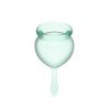 Satisfyer - Kit coupe menstruelle Feel Good (15 + 20 ml) - Vert clair