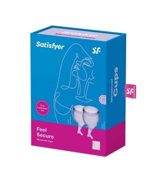 Satisfyer - Feel Secure Kit Coupe Menstruelle (15 + 20 ml) - Violet