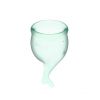Satisfyer - Kit coupe menstruelle Feel Secure (15 + 20 ml) - Vert clair