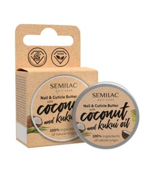 Semilac - Beurre pour ongles et cuticules à l'huile de coco et kukui