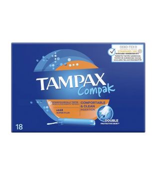 Tampax - Tampons super plus Pearl Compak - 18 unités