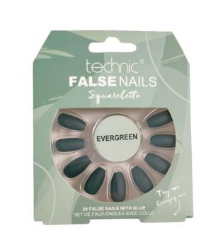 Technic Cosmetics - Faux ongles False Nails Squareletto - Evergreen