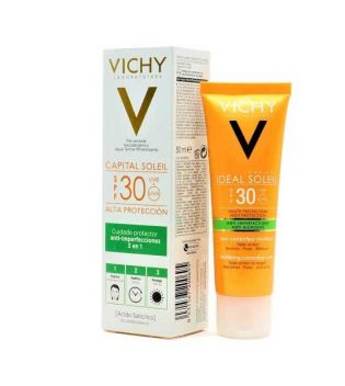 Vichy - *Capital Soleil* - Soin anti-imperfections 3 en 1 SPF30 Idéal Soleil