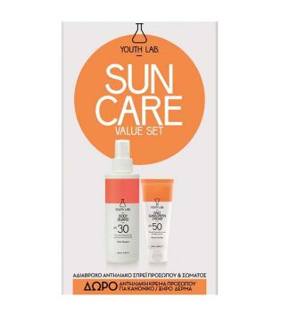 Youth Lab - Set Sun Care Crème visage SPF50 + lotion pour le corps SPF30 - Peau normale ou sèche